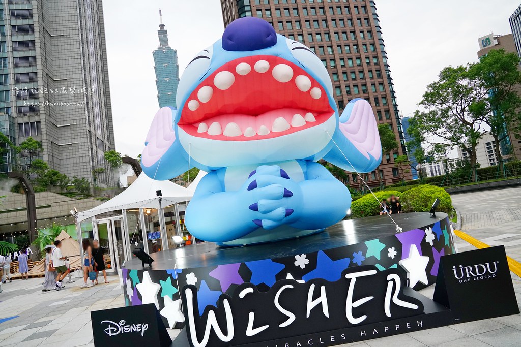 XXL巨無霸史迪奇降臨信義區，URDU WISHER 快閃活動，免費拍照！ @海綿飽飽的鳳梨城堡