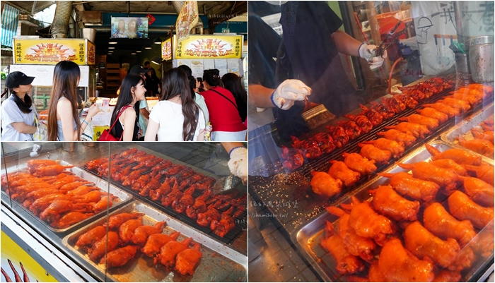 平溪線美食「十分溜哥燒烤雞翅包飯」十分老街人氣排隊美食，內用座位，菜單價位 @海綿飽飽的鳳梨城堡