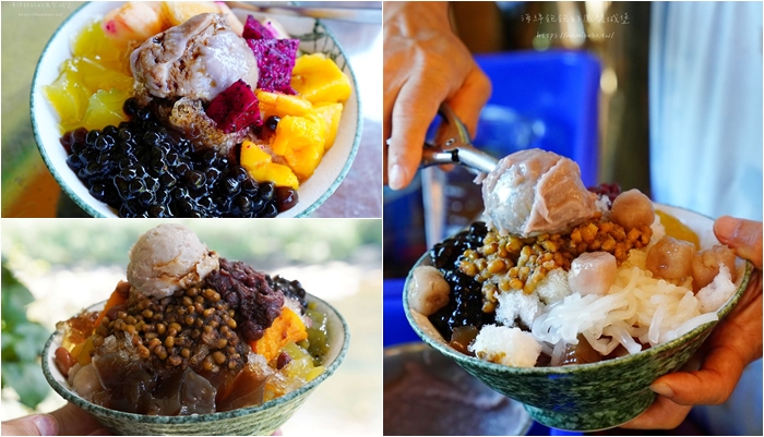 三貂嶺小吃美食「QQ黑糖剉冰」超大盤黑糖挫冰，免費加冰加糖水(菜單價位) @海綿飽飽的鳳梨城堡